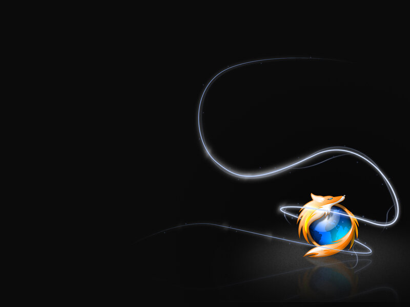 Fox Logo with Globe — Black