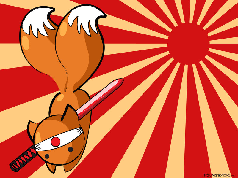 fox ninja with sword