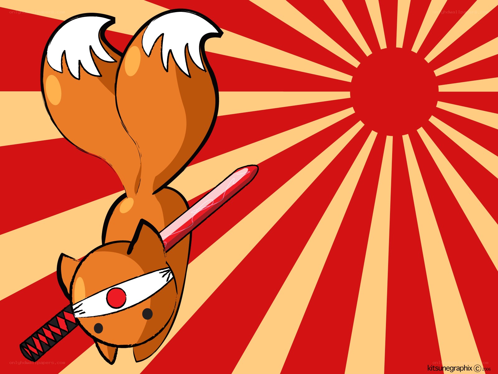 fox ninja with sword