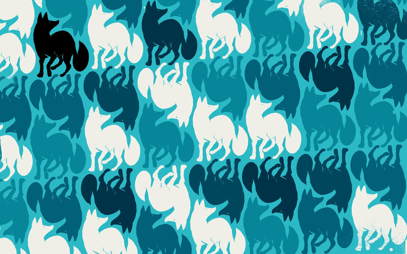 fox pattern wallpaper