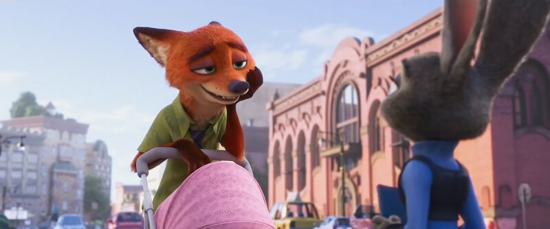 Fox Pushing Stroller