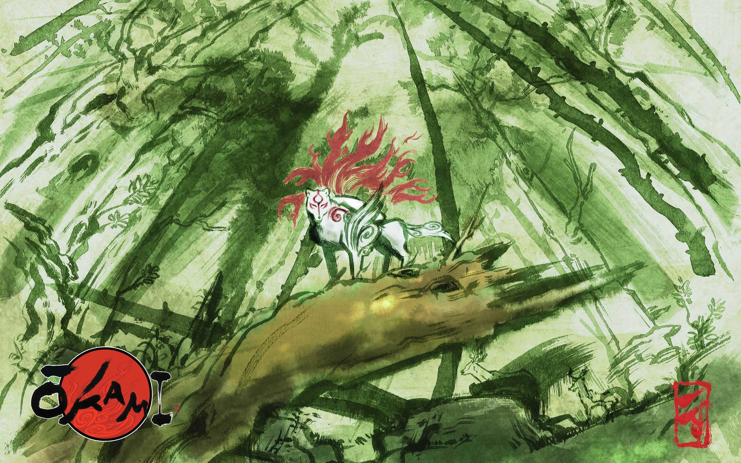 fox spirit in a forest