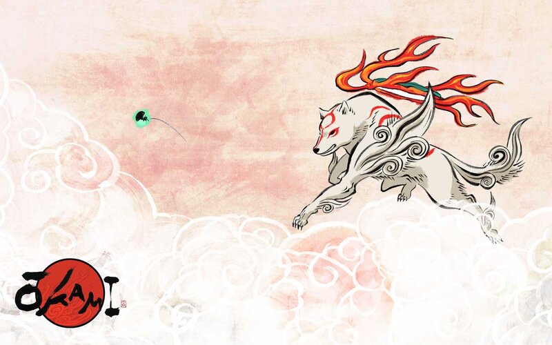Fox spirit in the clouds