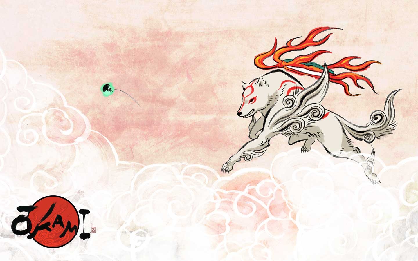 Fox spirit in the clouds