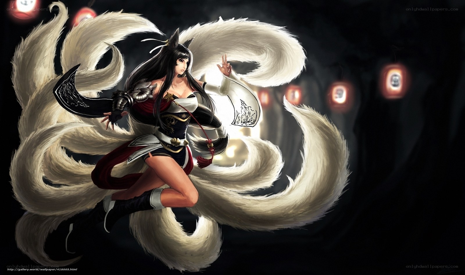 fox spirit warrior in motion