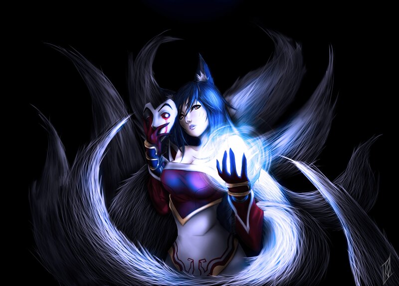 Fox spirit with glowing energy