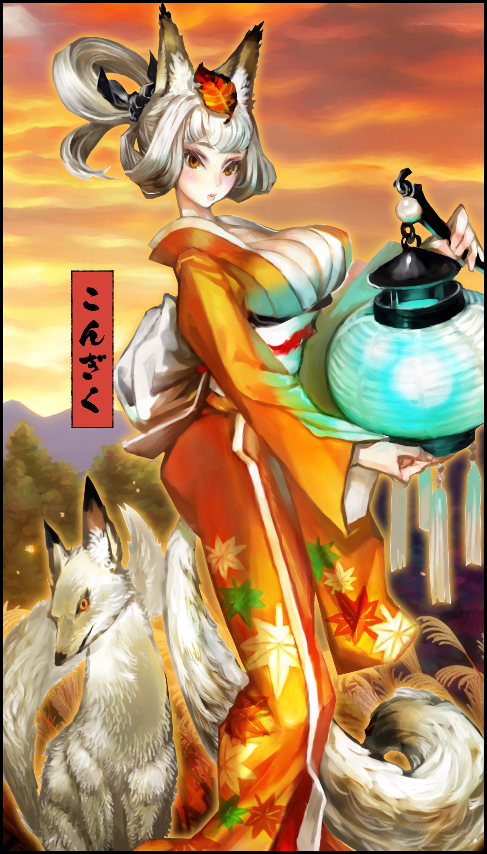 fox spirit with lantern