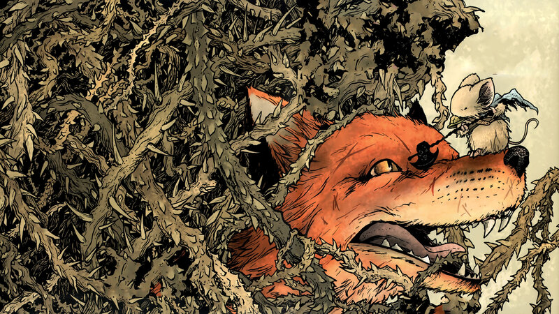Fox Trapped in Thorns