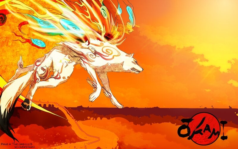fox with fiery aura