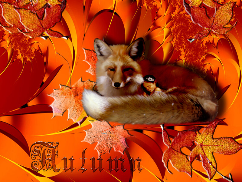 Fox with Sleeping Child