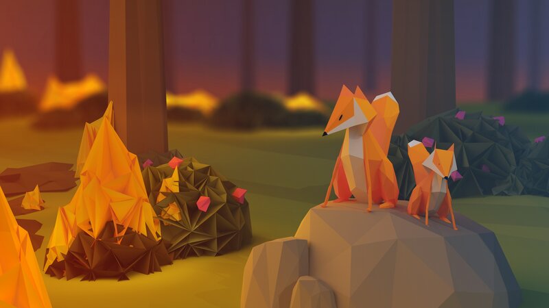 Foxes on a Rock