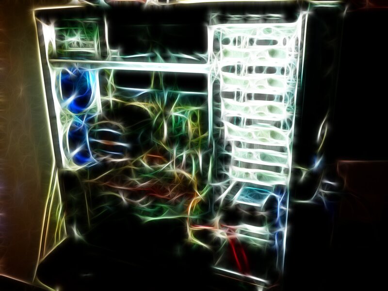 fractal abstract computer case