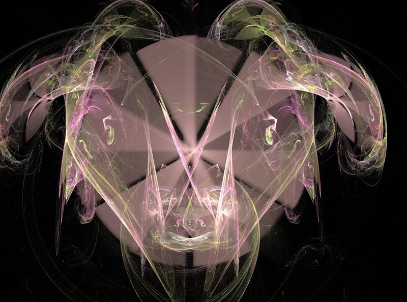 Fractal Abstract Design — Pink