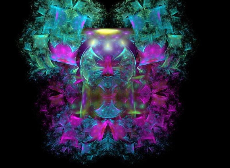 Fractal Abstract Design — Purple