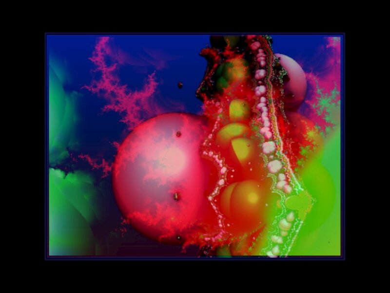 Fractal Abstract Form — Red
