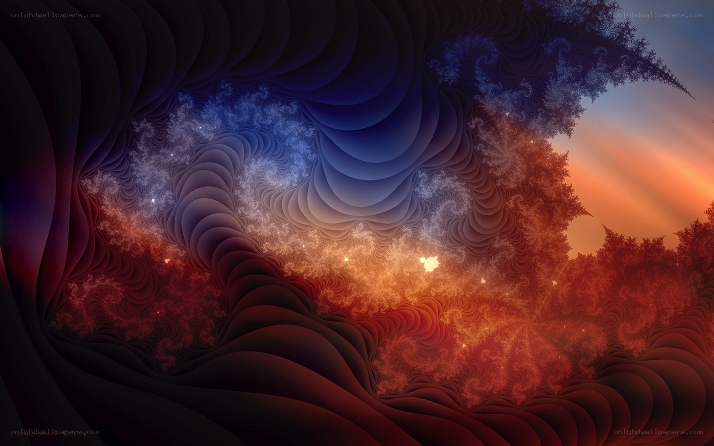 Fractal abstract landscape
