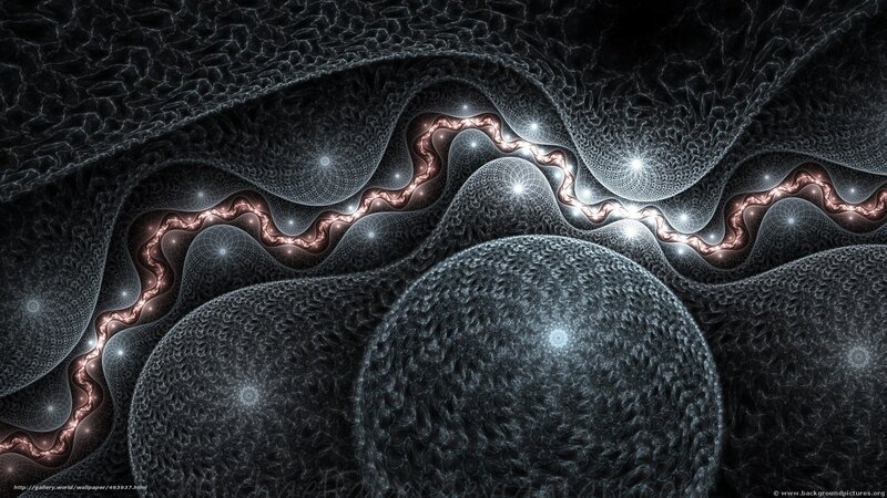 Fractal Abstract Pattern — Black