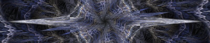 Fractal Abstract Pattern — Blue, Dramatic, Spikes