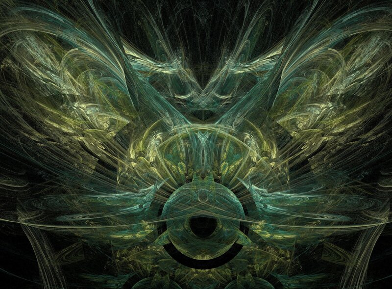 Fractal Abstract Pattern — Green, Mystical