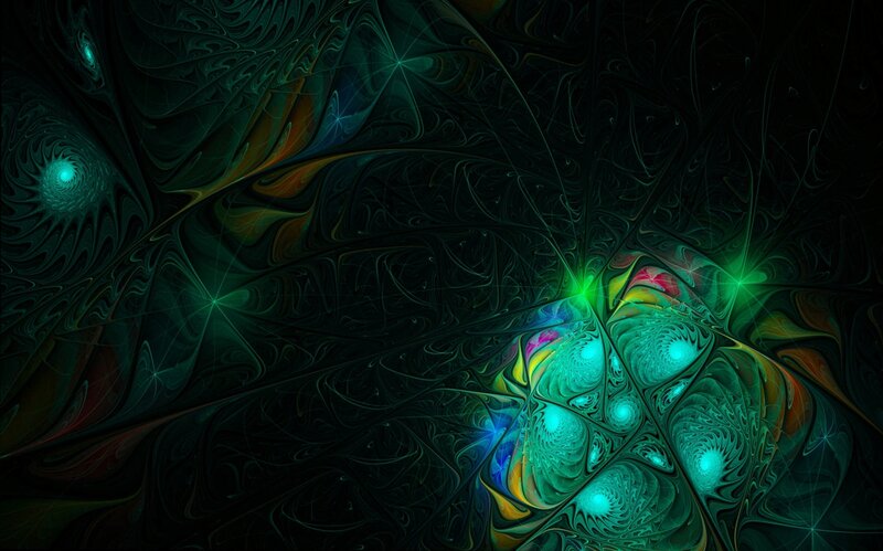 Fractal Abstract Pattern — Green
