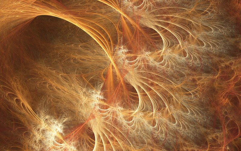 Fractal Abstract Pattern — Orange, Dynamic
