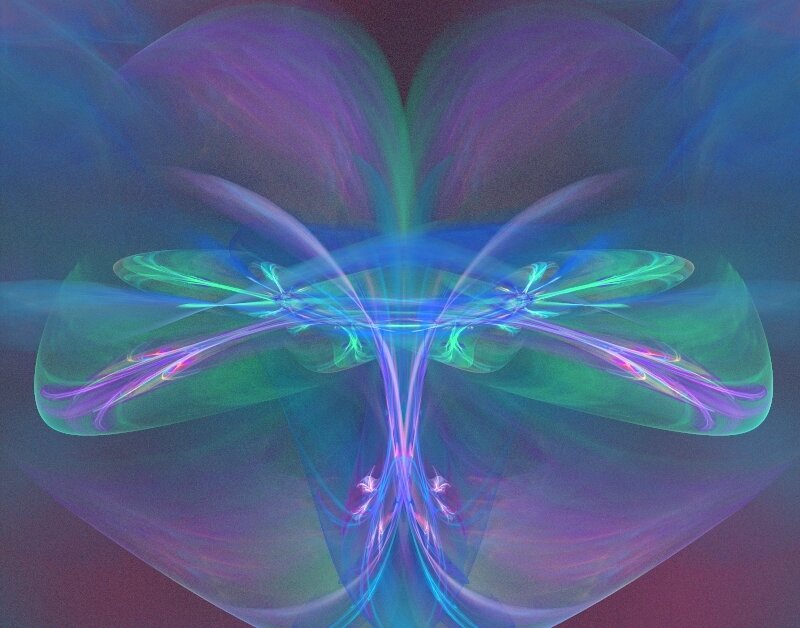 Fractal Abstract Pattern — Purple