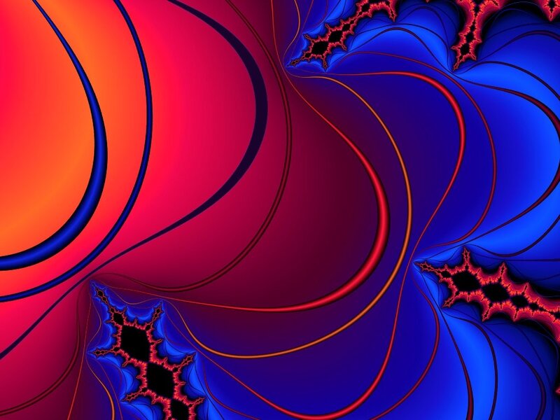 Fractal Abstract Pattern — Red