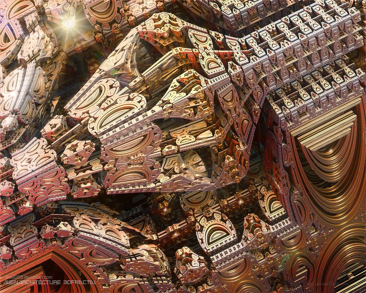 Fractal alien architecture