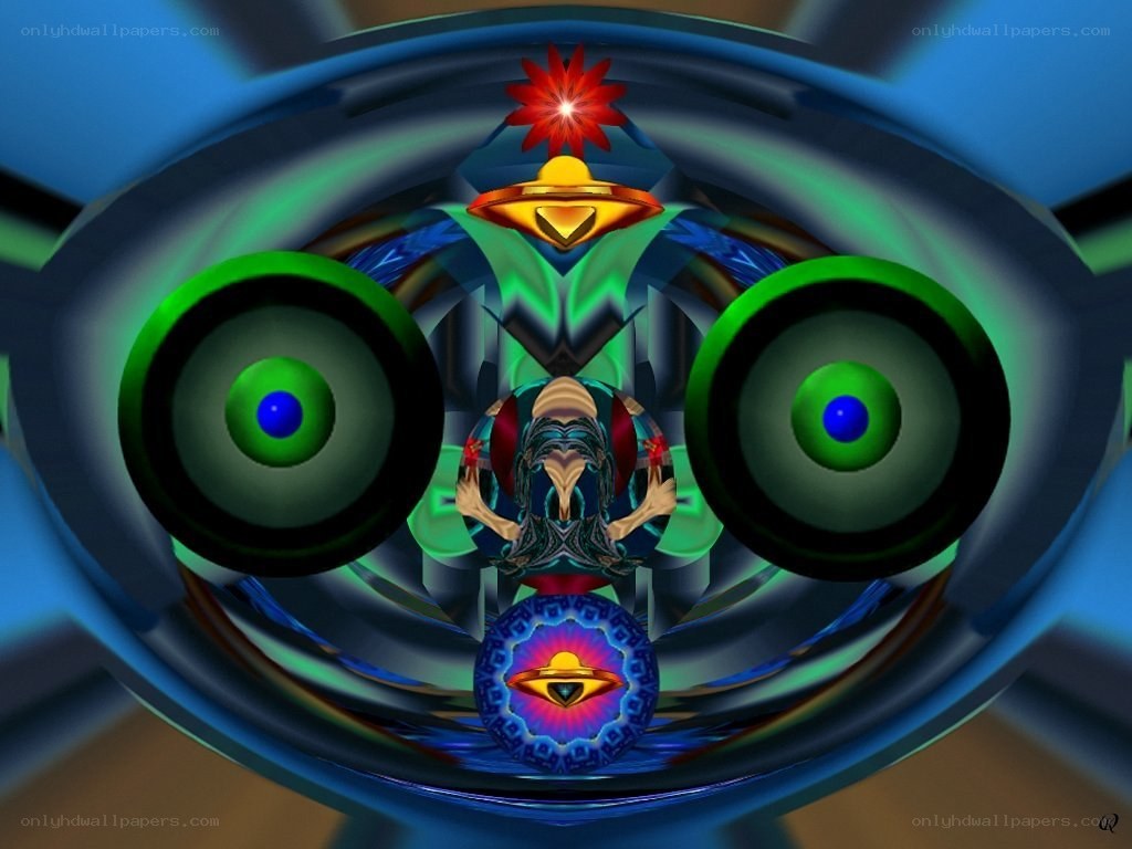 fractal alien face
