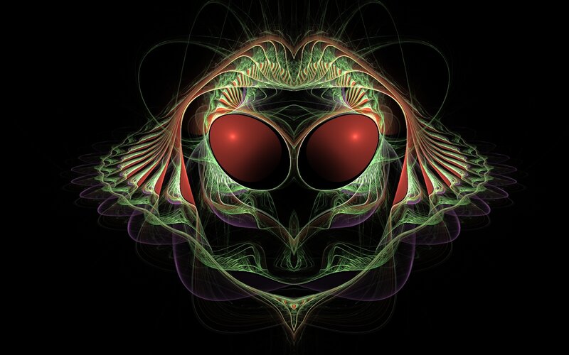 fractal alien face