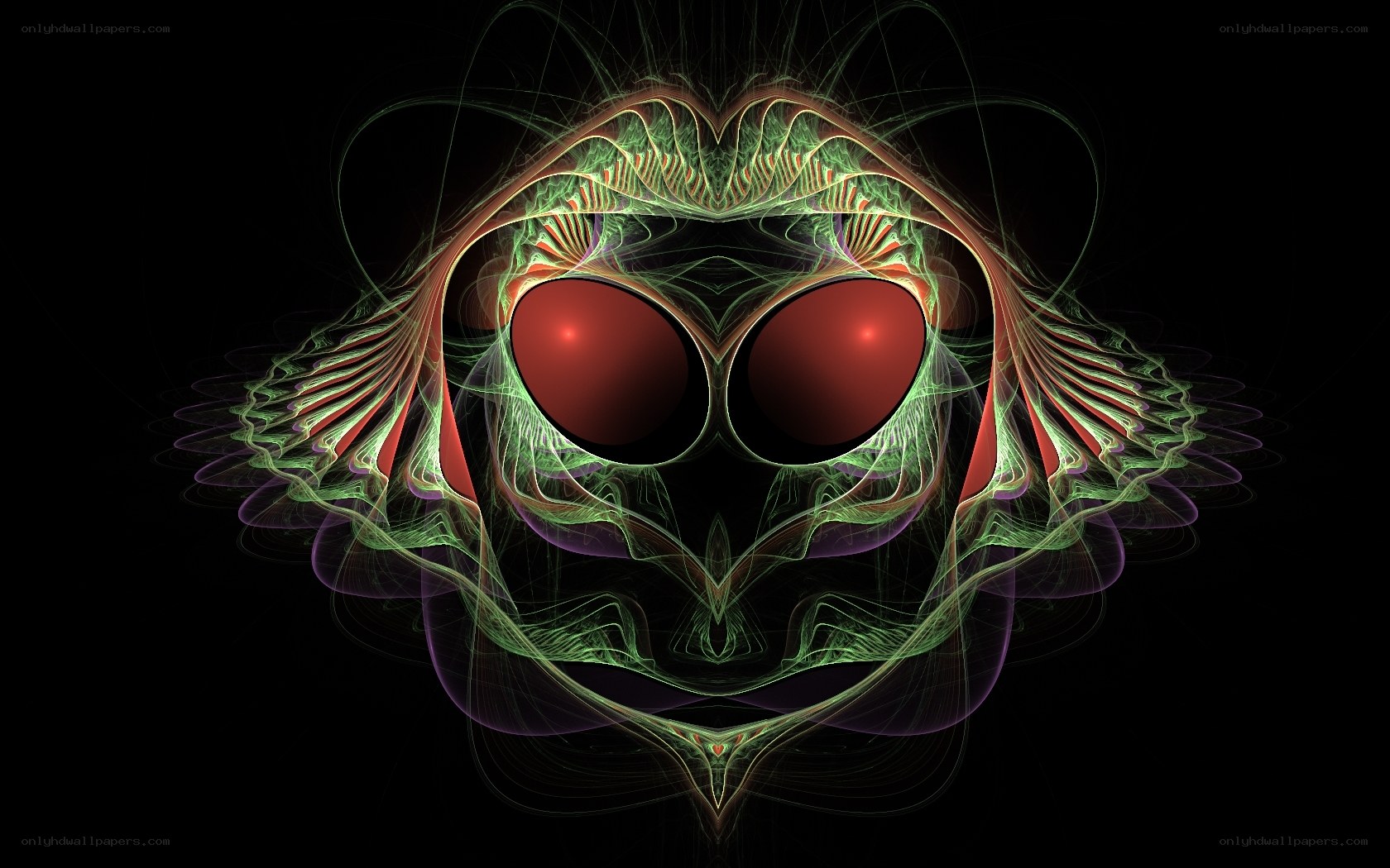 fractal alien face