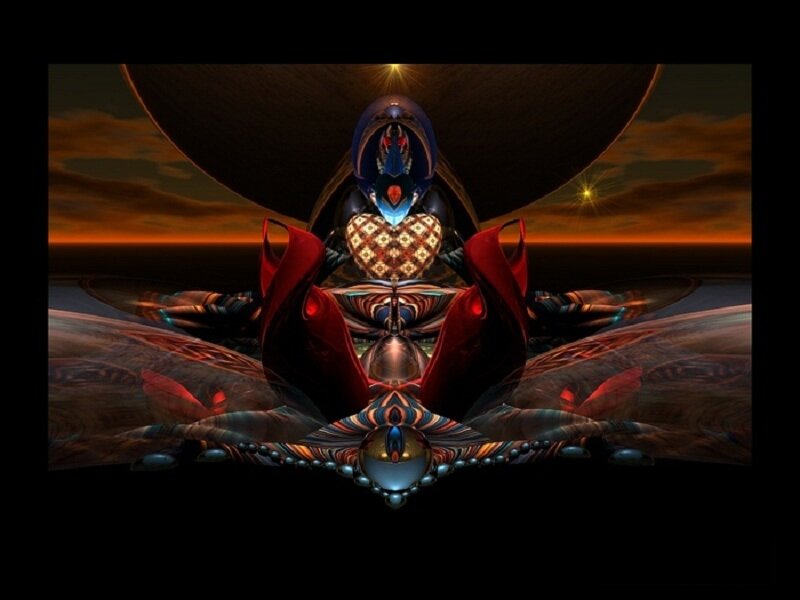 Fractal Alien Figure