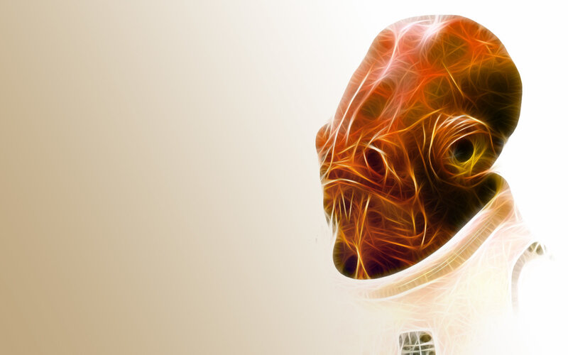 fractal alien head portrait
