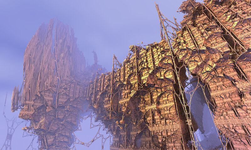 Fractal alien landscape