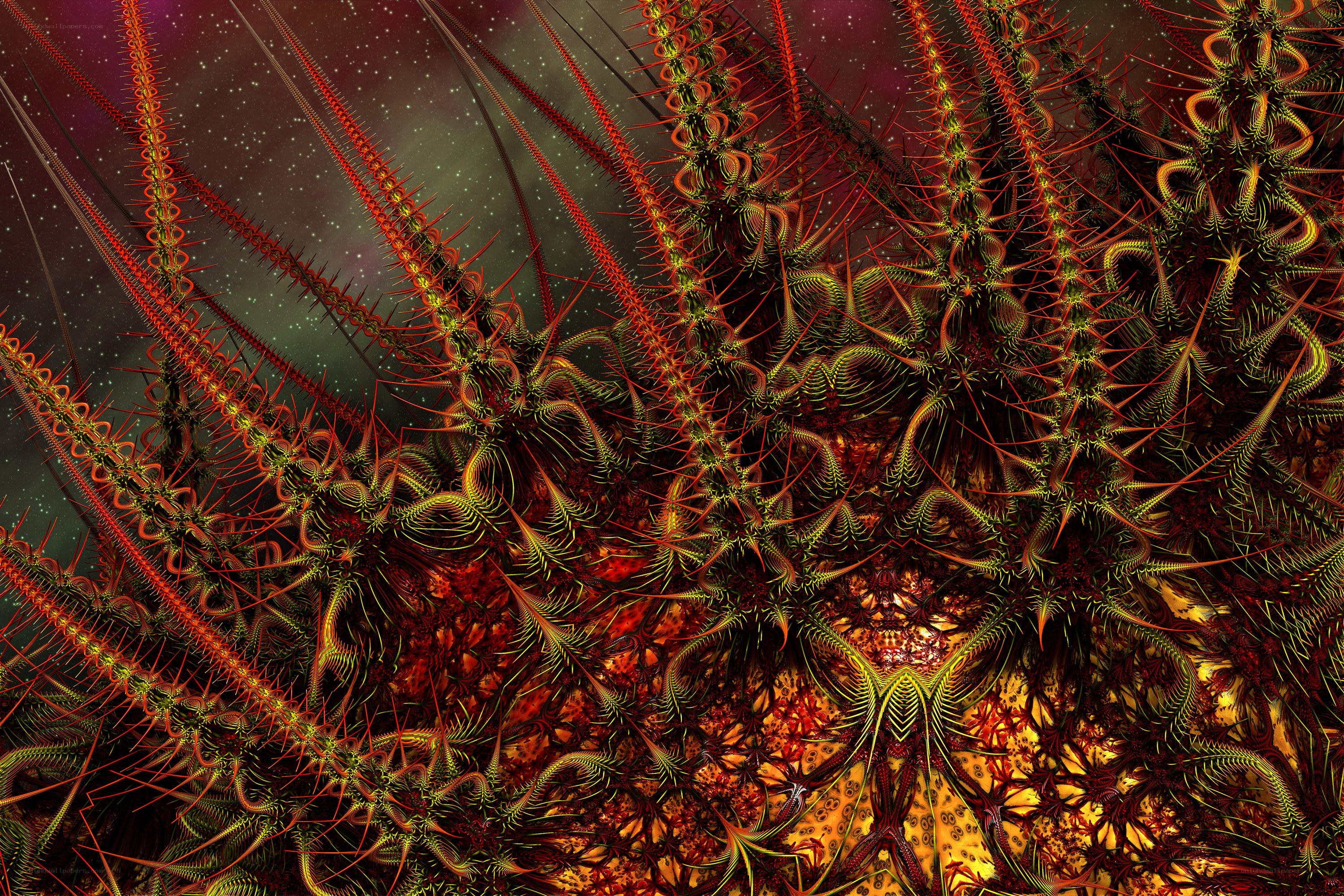 Fractal alien landscape