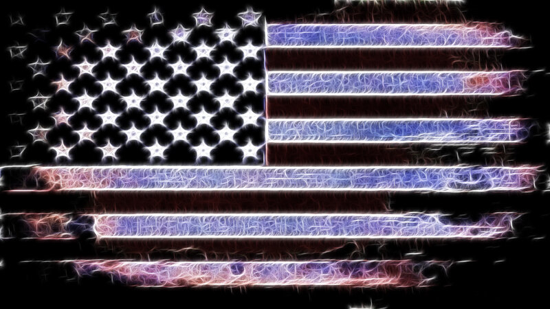 fractal american flag
