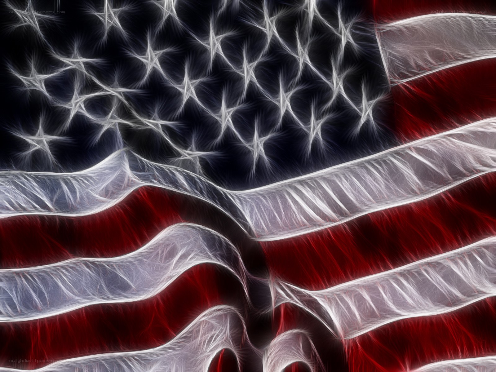 fractal american flag