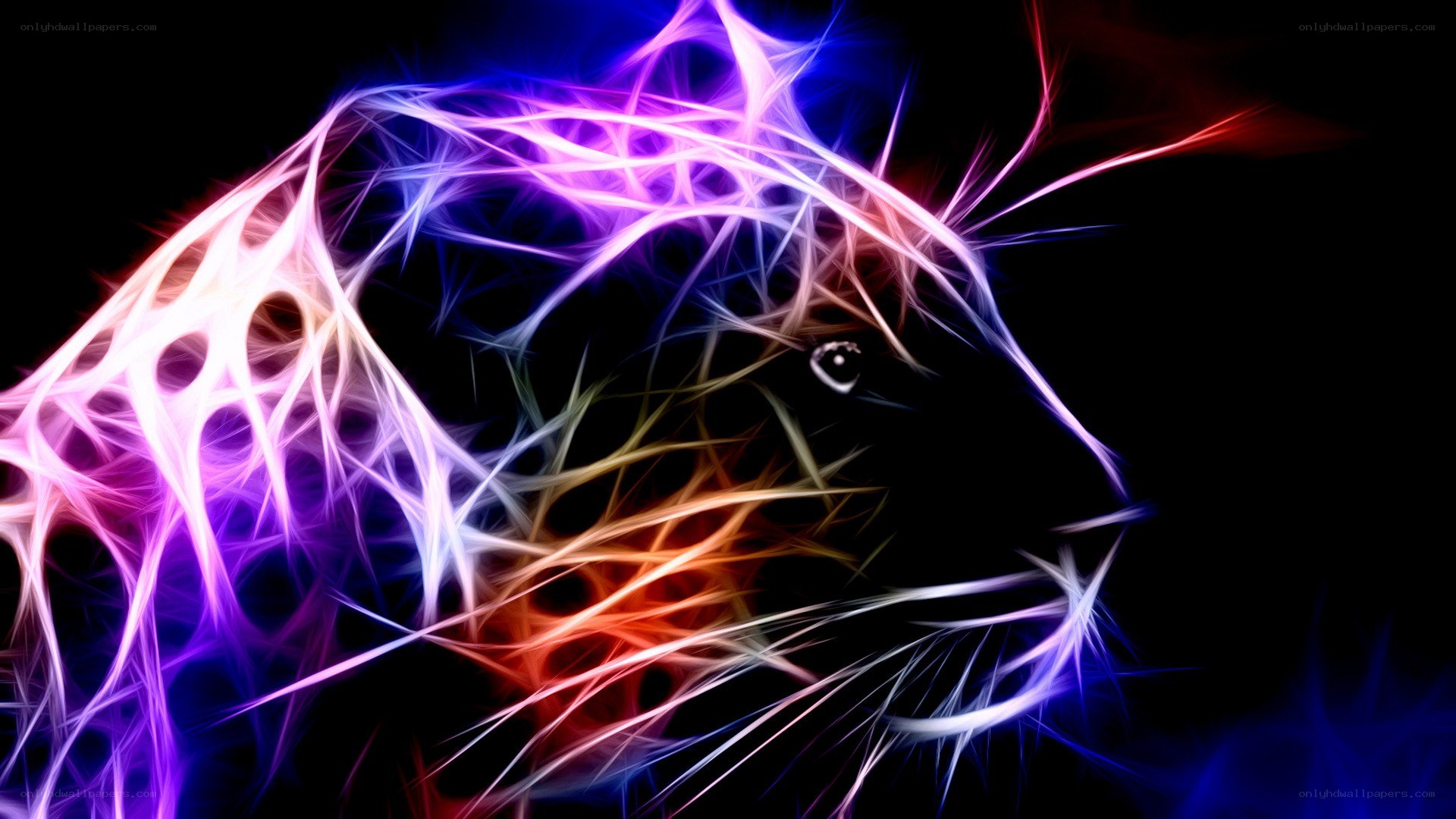 fractal animal head art