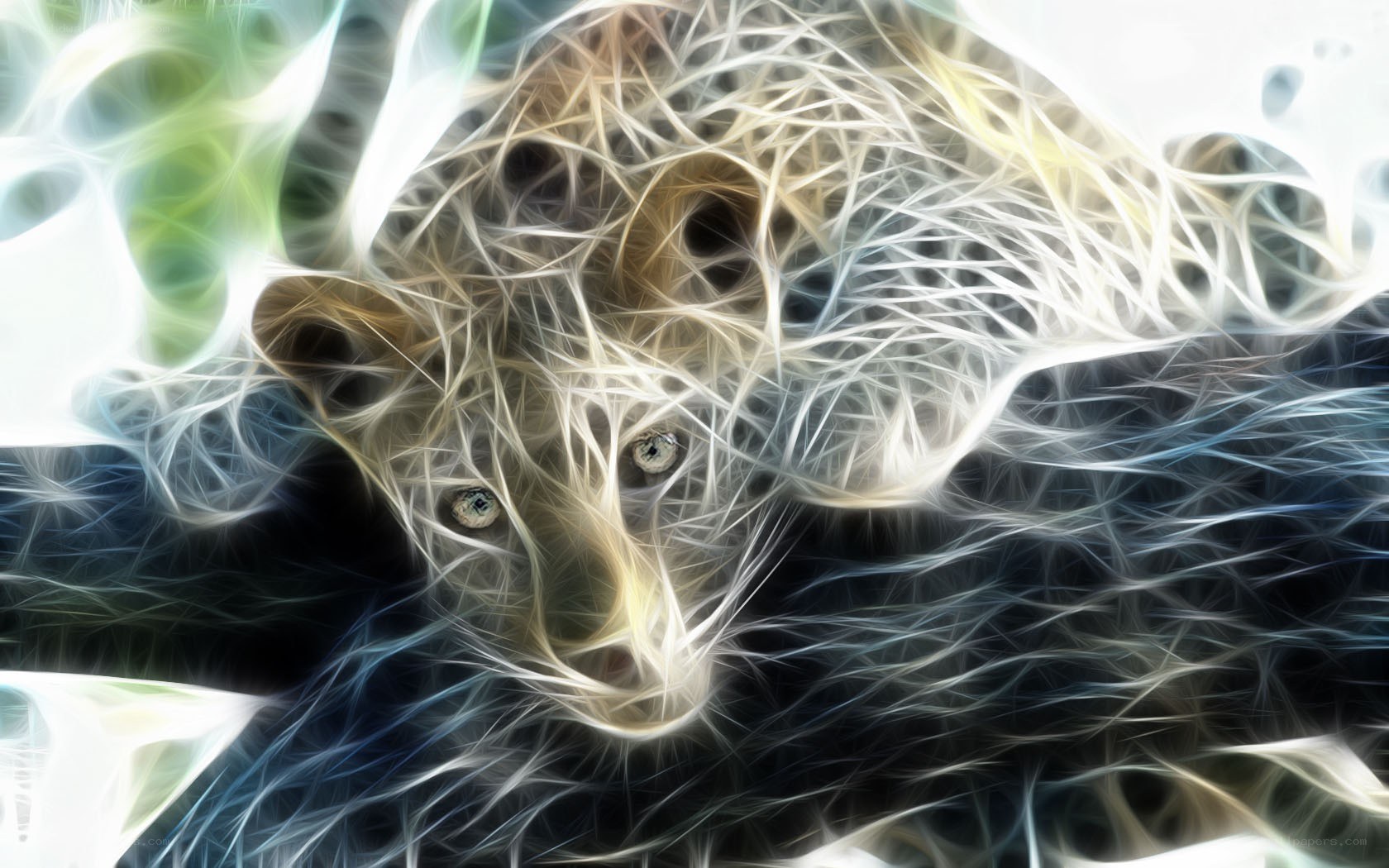 fractal animal portrait