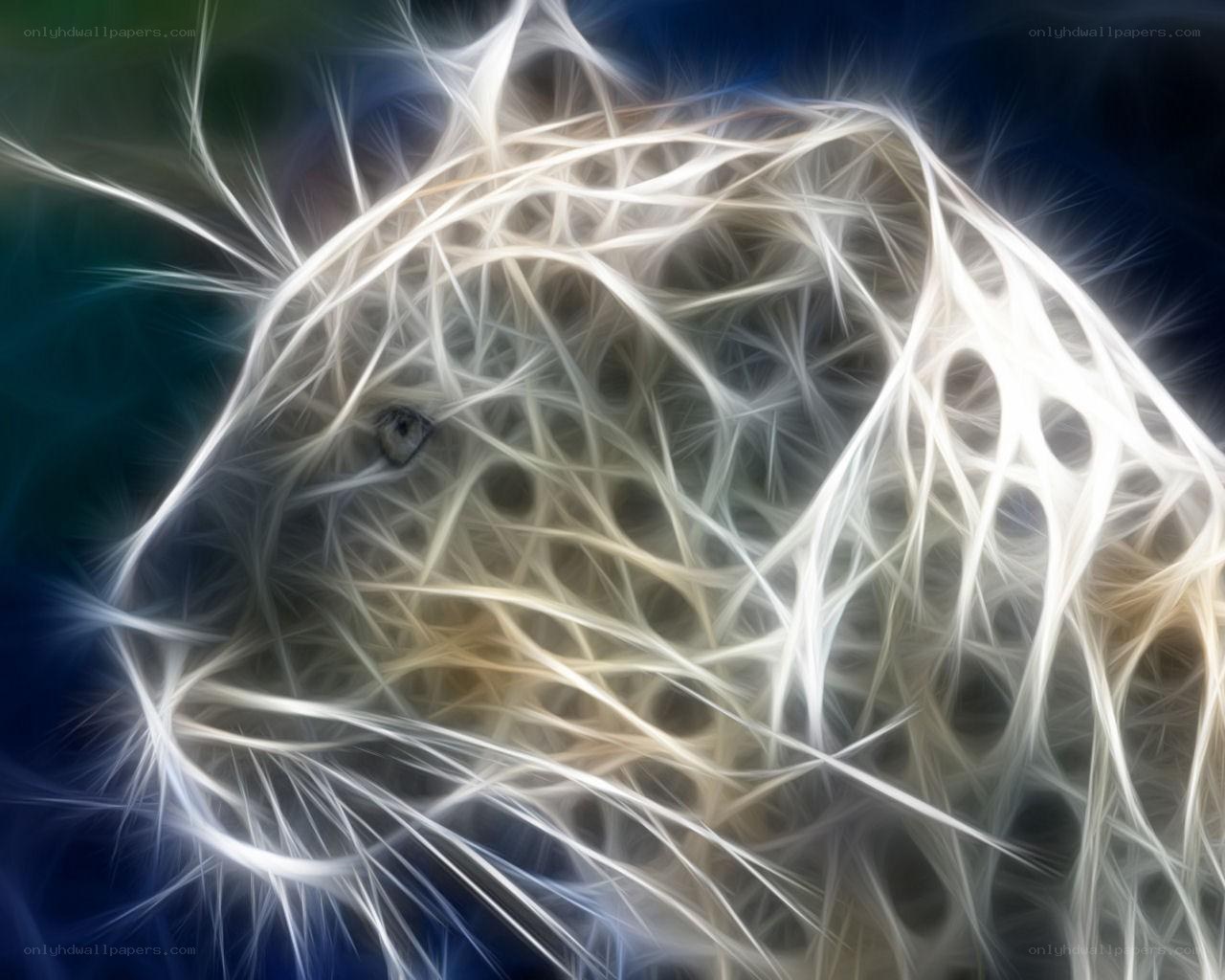 fractal animal portrait