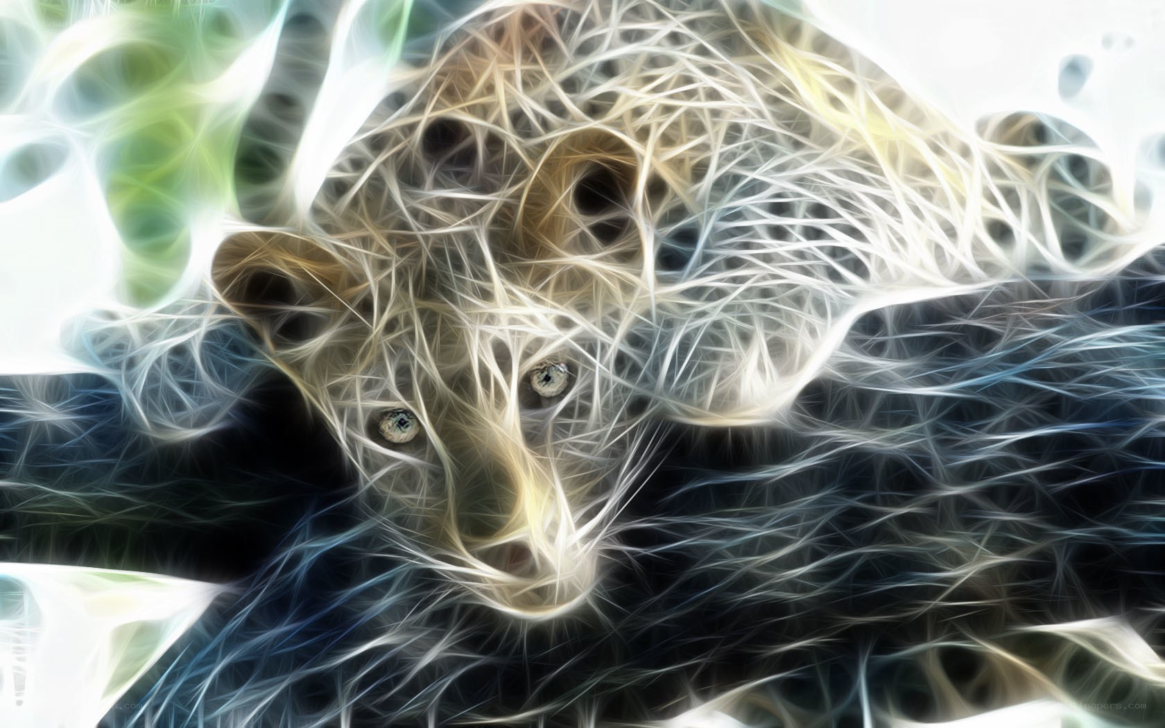 fractal animal portrait