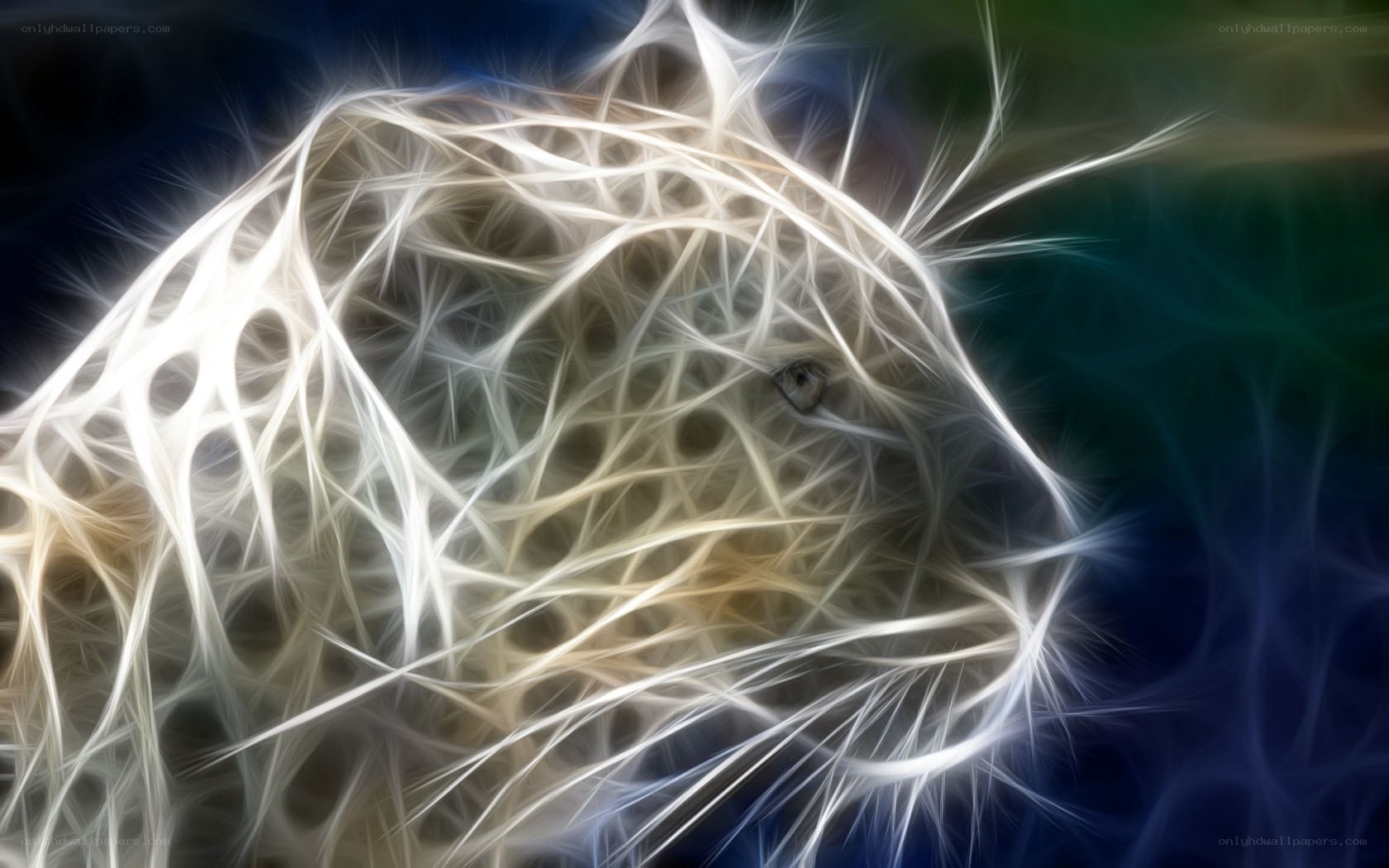 fractal animal portrait