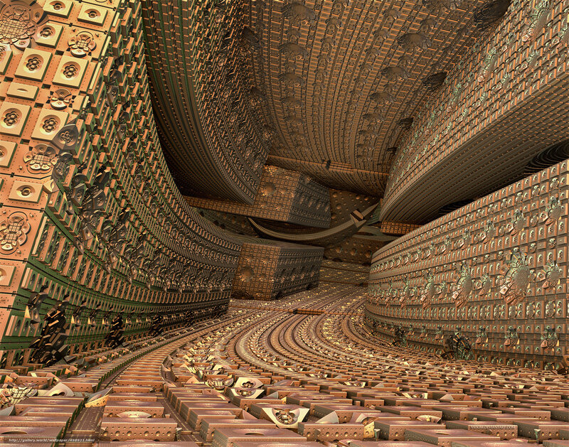 Fractal architectural interior