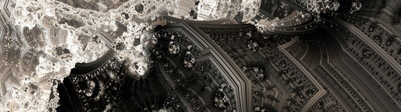Fractal Architectural Structure — Black