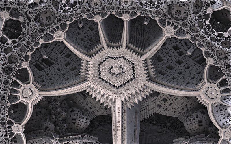 Fractal Architectural Structure — Gray