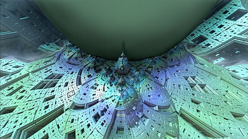 Fractal Architectural Structure — Teal