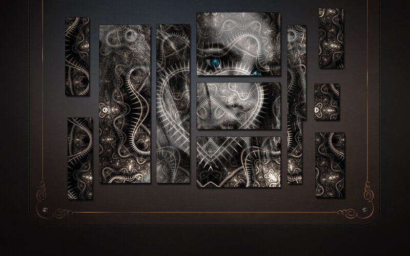 fractal art collage