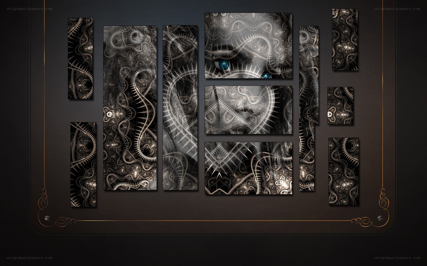 fractal art collage