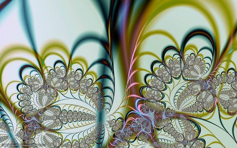 Fractal Art Pattern — Green