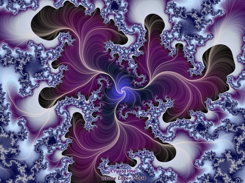 Fractal art titled Crystaline